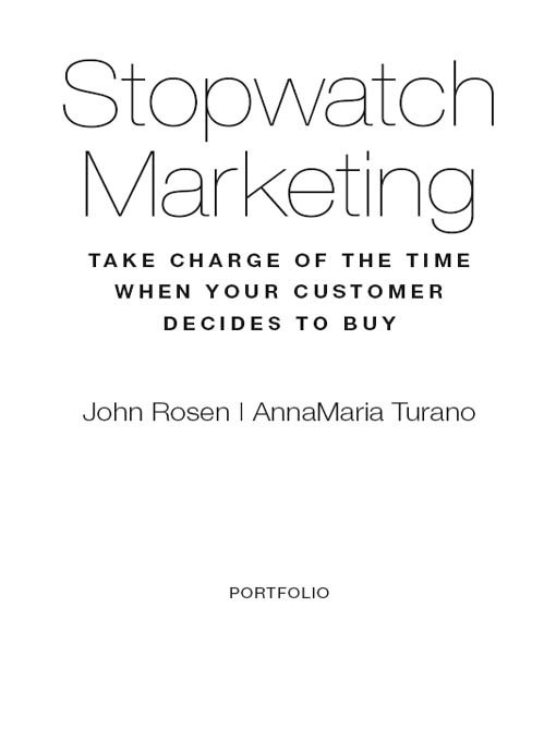 Title details for Stopwatch Marketing by John Rosen - Available